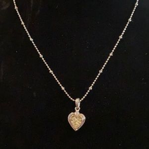 Cookie Lee Girl’s Crystal heart necklace